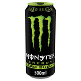 Monster Energy Zero Sugar Energy Drink 500ml, imported from the UK