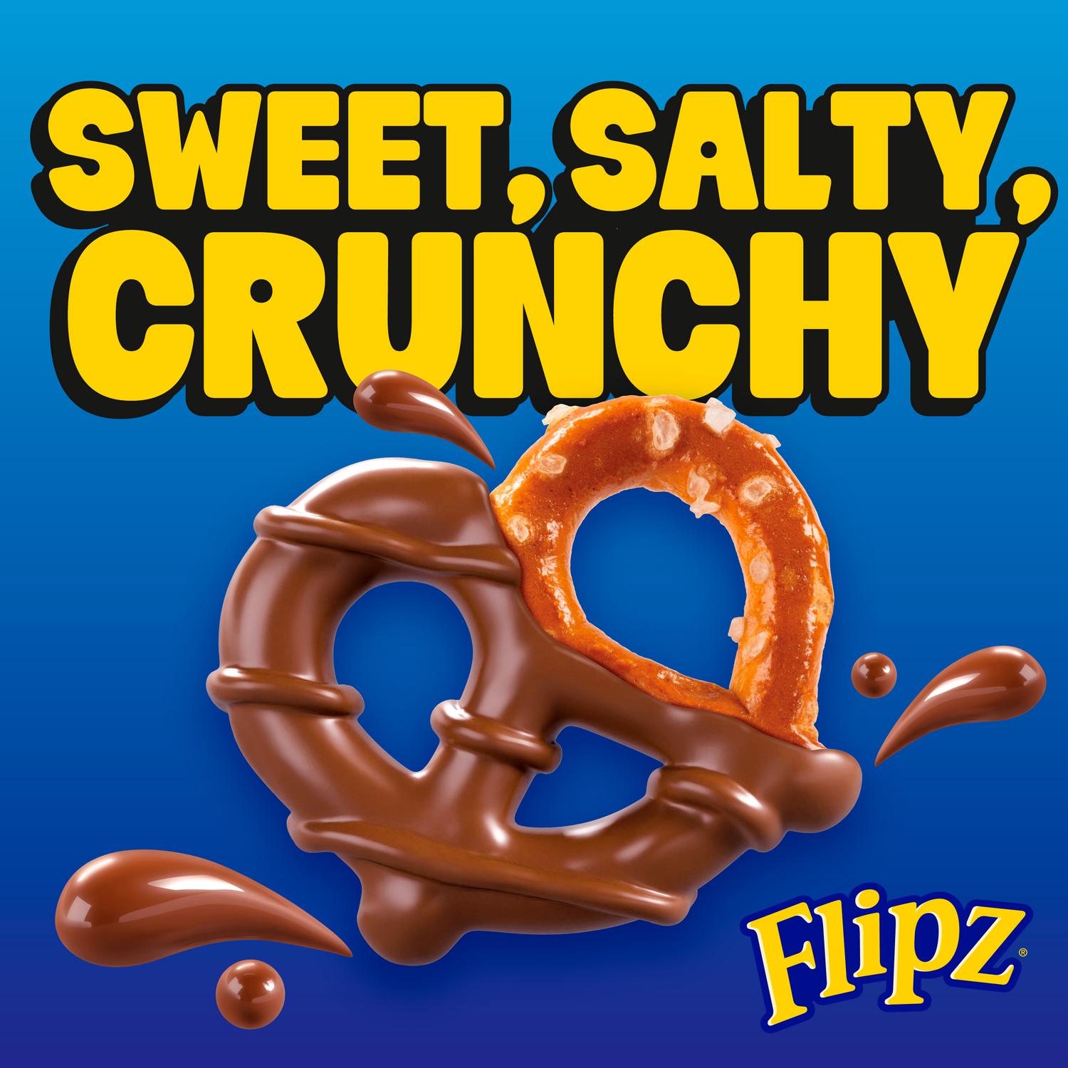 Flipz salted caramel coated pretzels 90g - British product