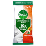 Dettol Multi Purpose Wipes Summer Fruits 126 Pack - British product