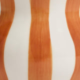 Habitat Hand Painted Rust Stripe Vase 25cm - British product