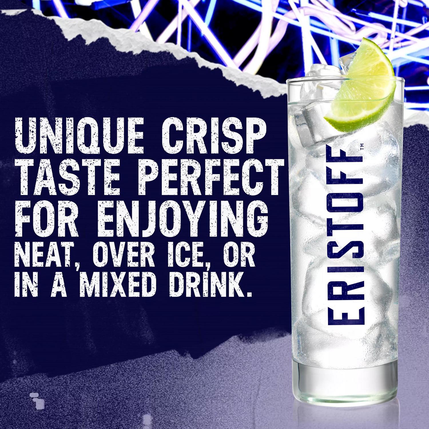Eristoff Original Pure Grain Vodka 70cl bottle - British product