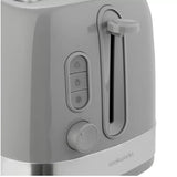 Cookworks Illuminated 2 Slice Toaster Grey Plastic - British product