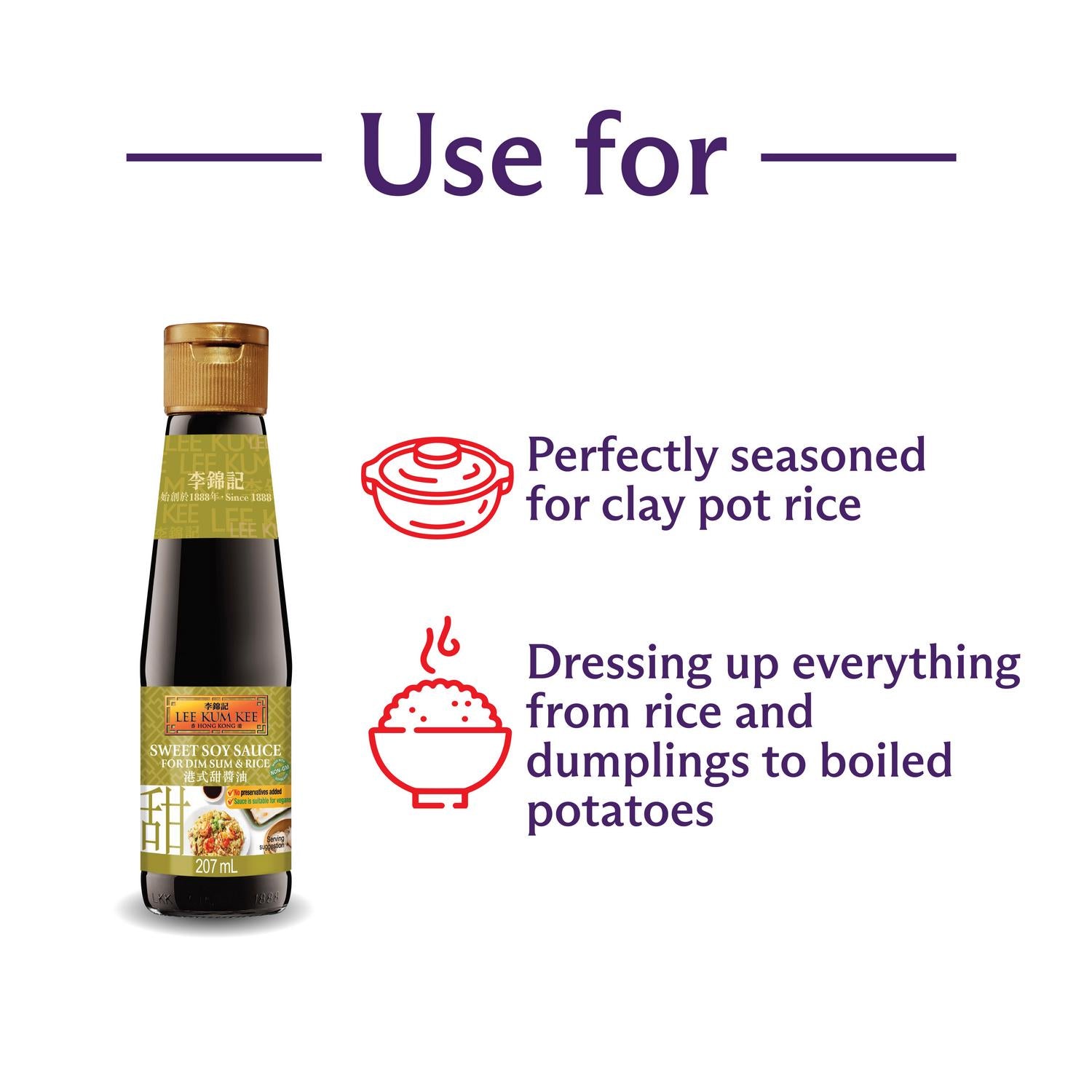 Lee Kum Kee Sweet Soy Sauce 207ml, UK version