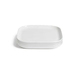 Habitat Riko square white ceramic dinner plate, UK version