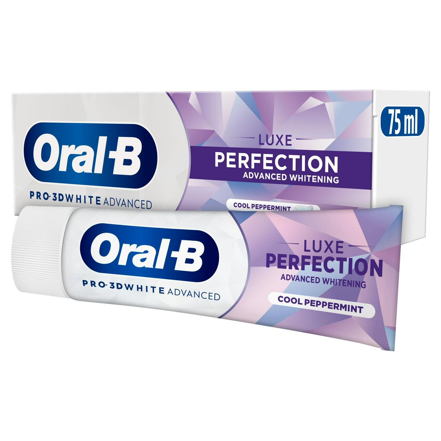 Oral-B 3D White Luxe Perfection whitening toothpaste 75ml, imported from the UK