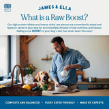 James & Ella dog food Kibble + Raw Grass Fed Beef 1.5kg (British brand)