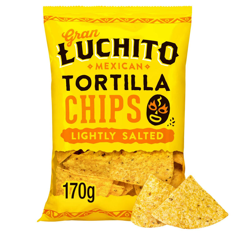 Gran Luchito lightly salted tortilla chips 170g, UK version