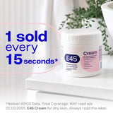 E45 moisturiser cream for dry skin and eczema 350g, UK version