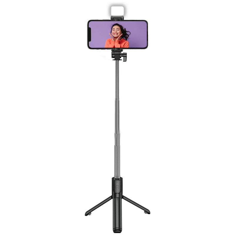 Juice Social 4-in-1 Glow Selfie Stick Black 103cm, UK version