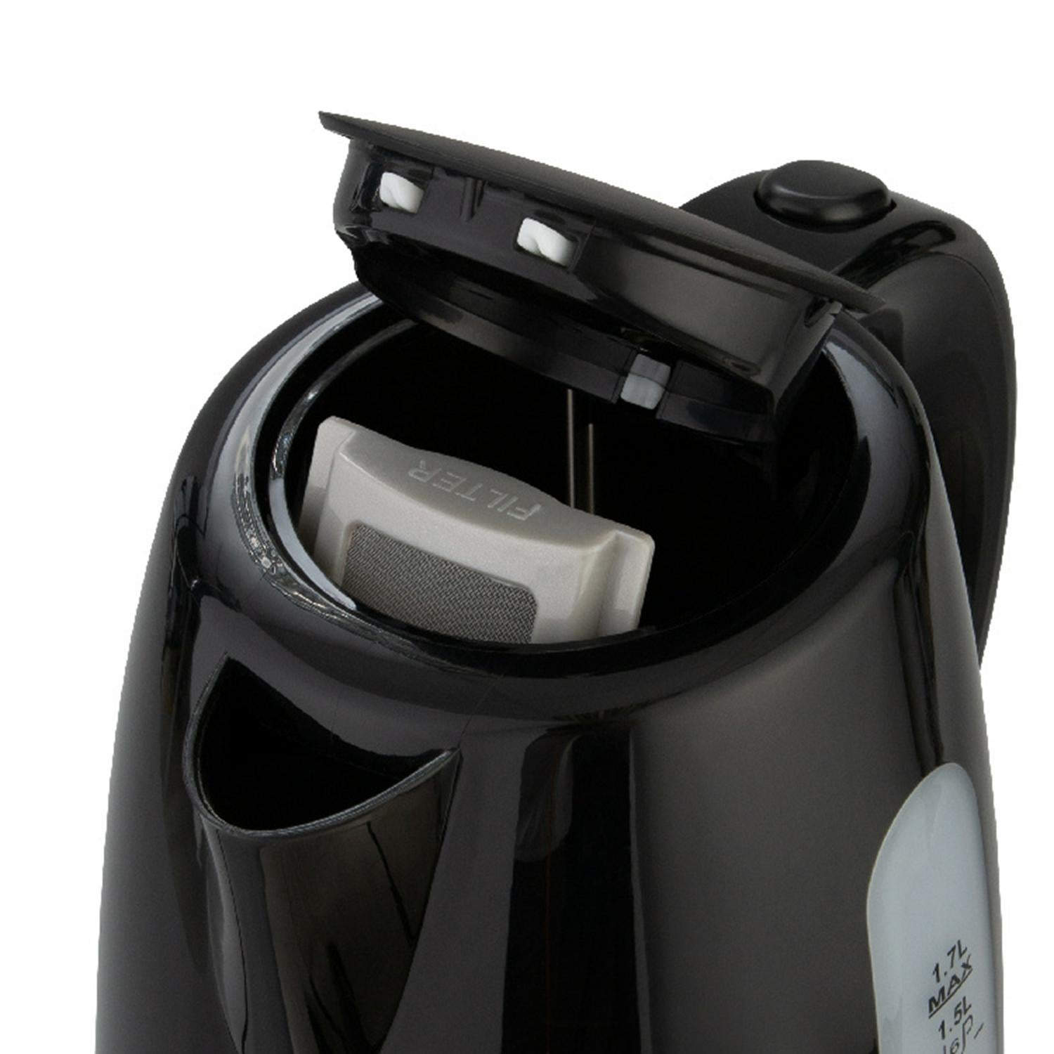 Cookworks plastic kettle black 1.7L - British product
