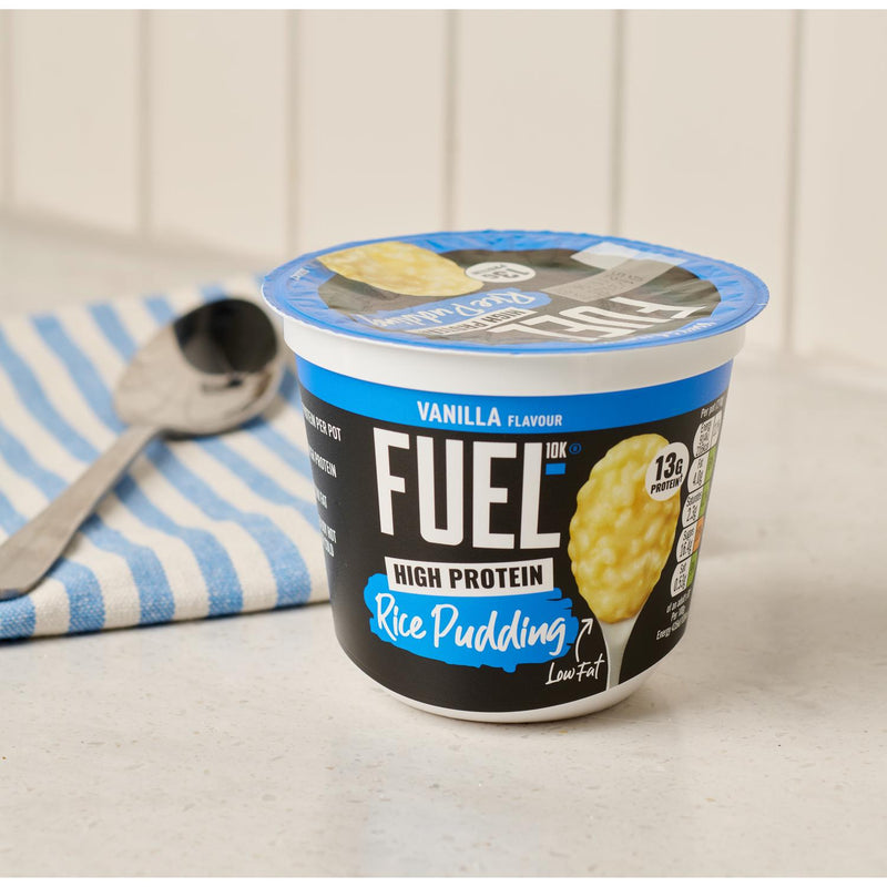 Fuel10K vanilla rice pudding snack pot 210g - British product