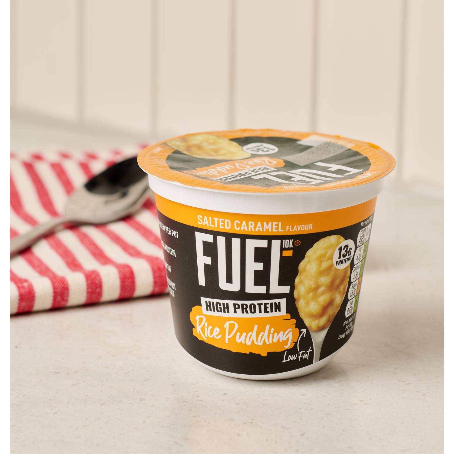 Fuel10K high protein salted caramel rice pudding 210g - British product