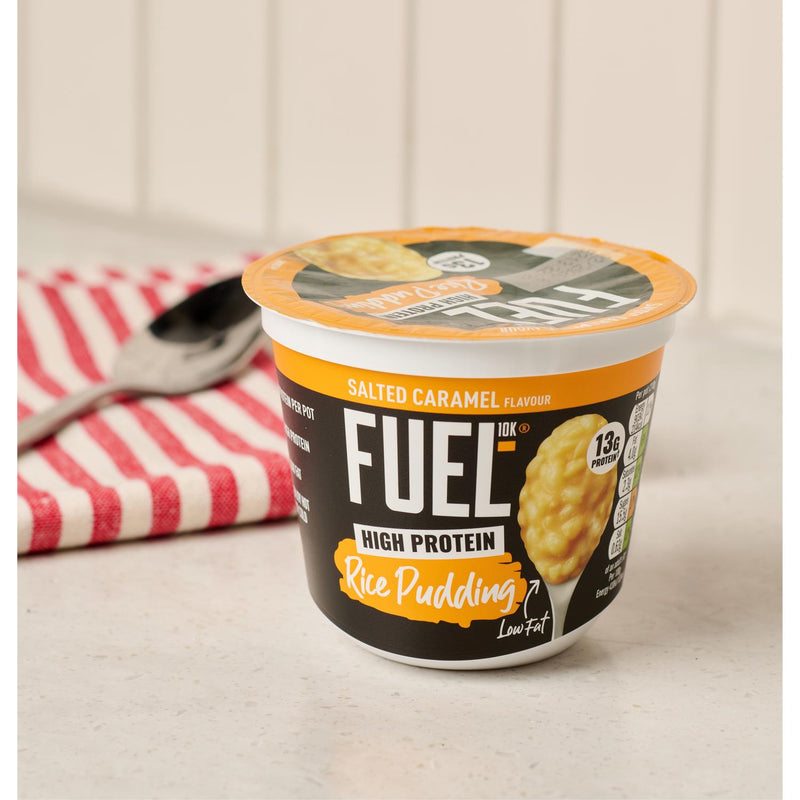 Fuel10K high protein salted caramel rice pudding 210g - British product