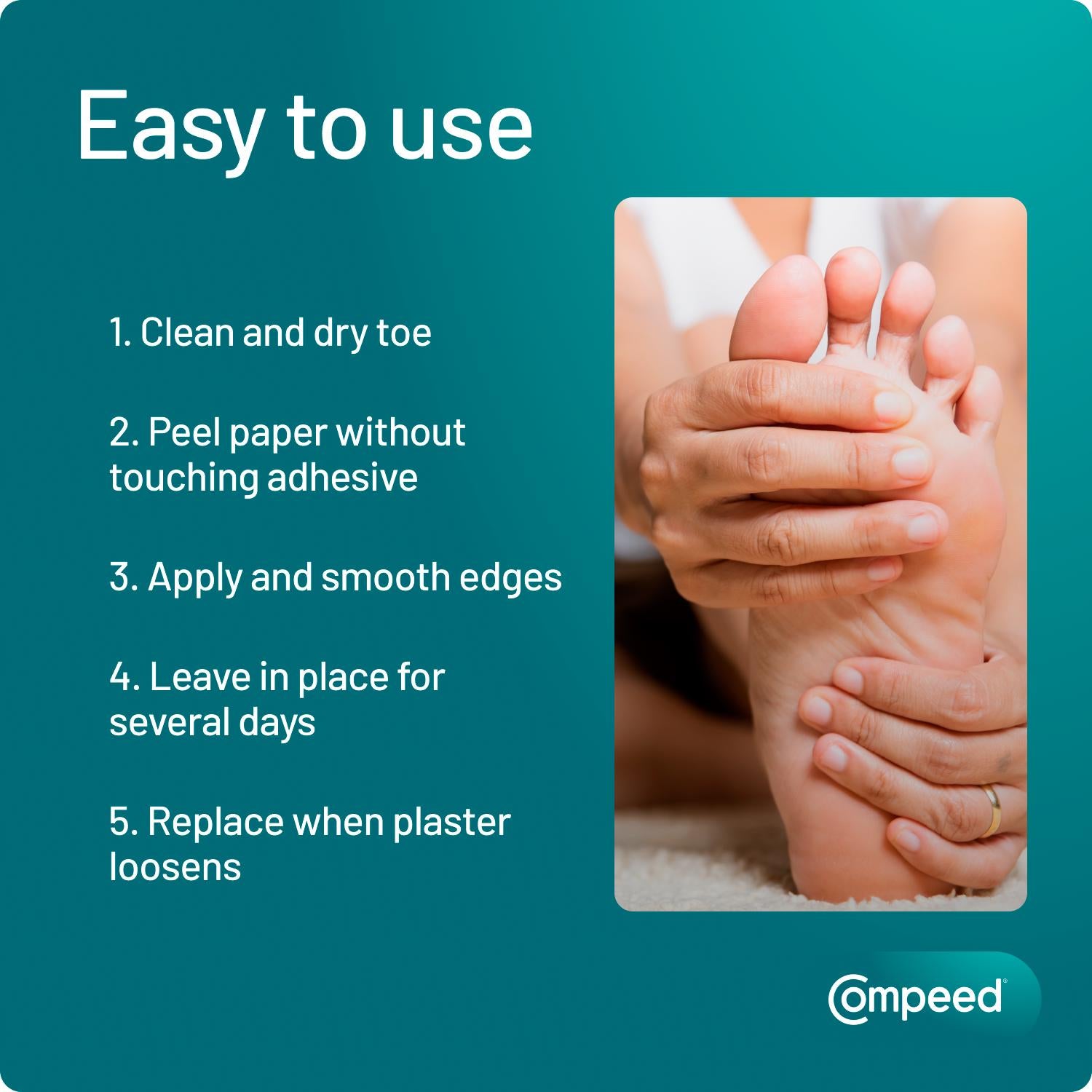 Compeed Corn Plasters 10 pack Foot Patches - British product