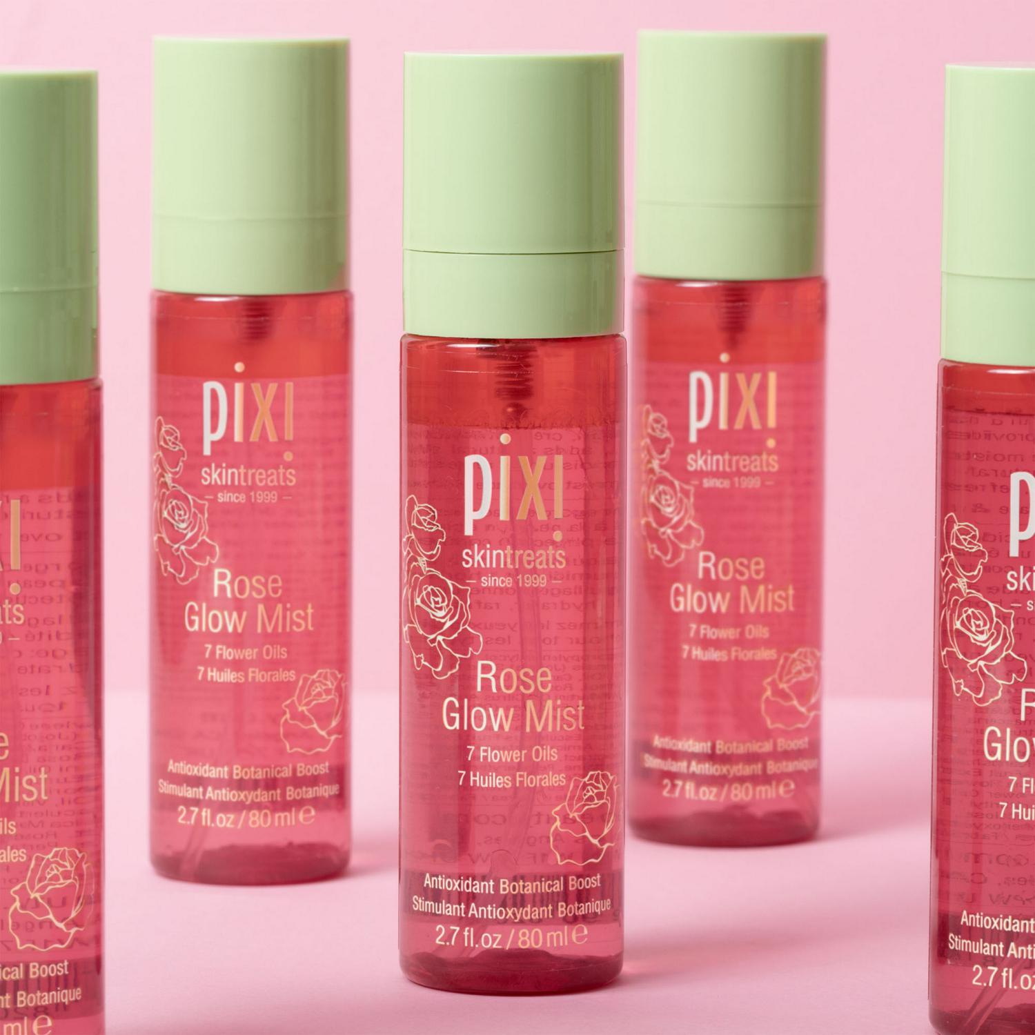 Pixi Rose Glow facial mist 80ml bottle (British brand)