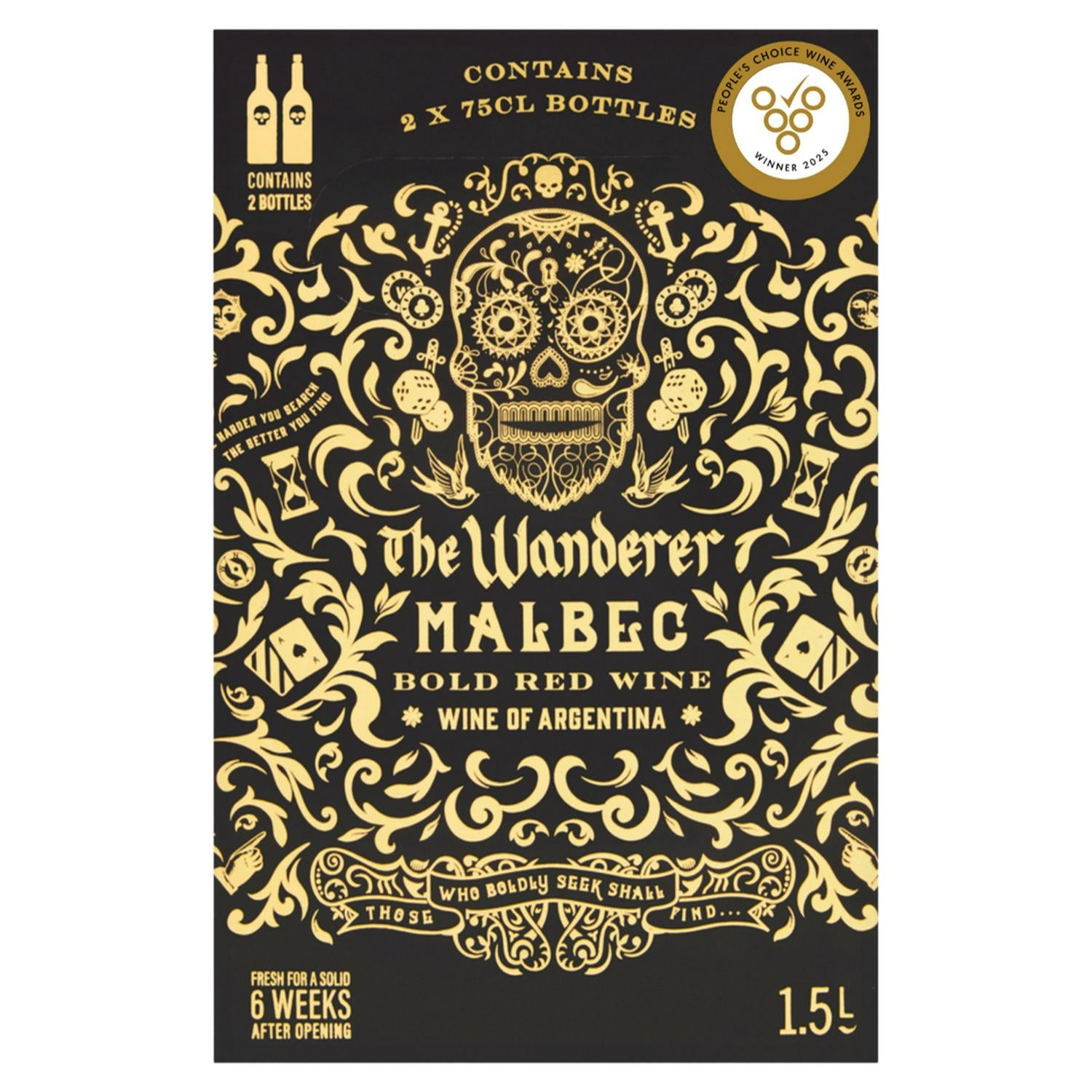 The Wanderer Malbec Red Wine 1.5L (British brand)