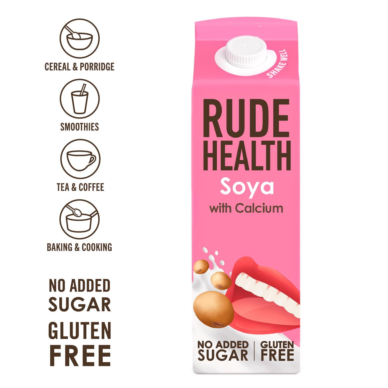 Calcium-Fortified Soy Drink 1L No Added Sugar Gluten-Free Vegan