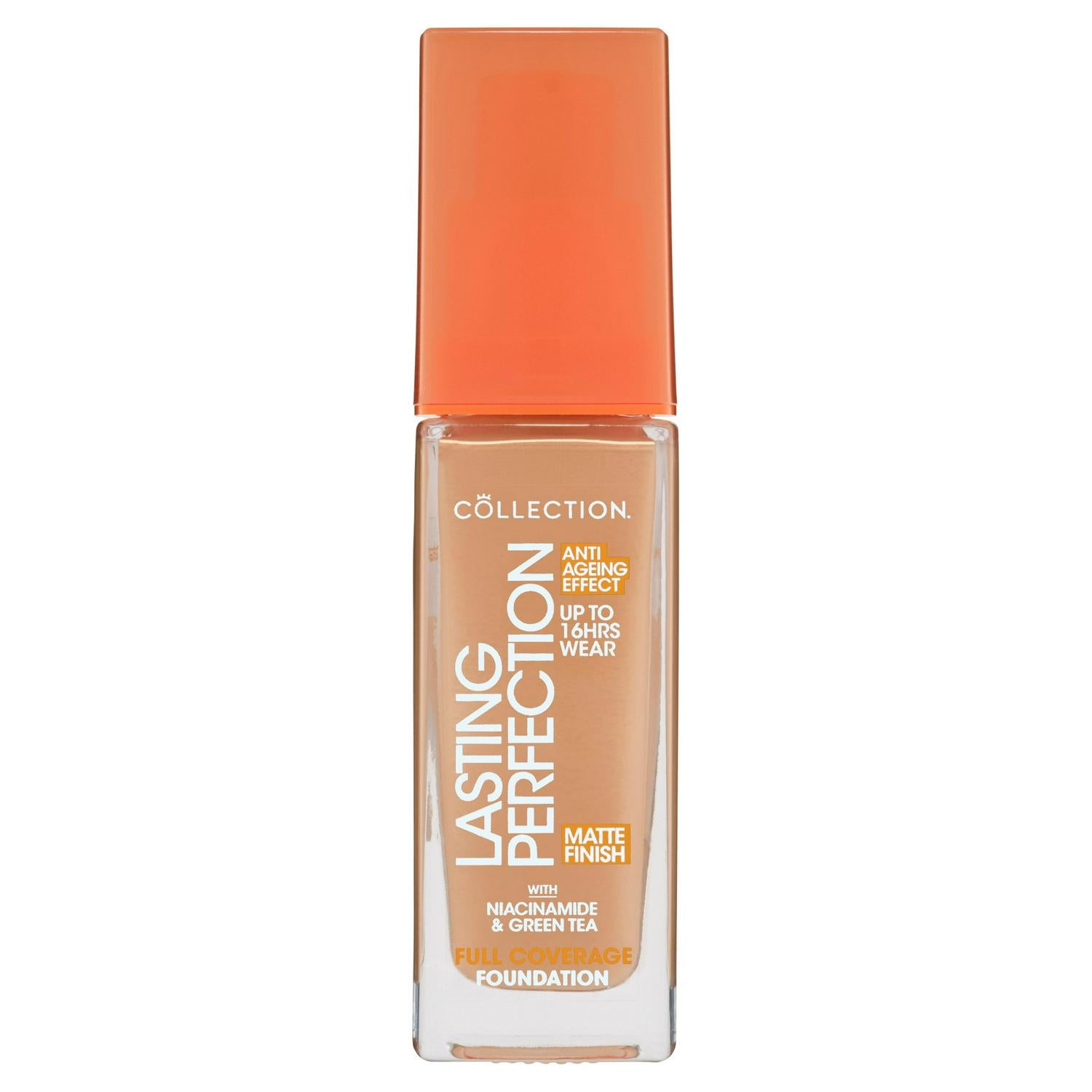 Full Coverage Matte Finish Anti-Ageing Foundation with Niacinamide & Green Tea 27ml