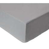 Habitat Cotton Rich 180TC Plain Fitted Sheet - Dove Grey