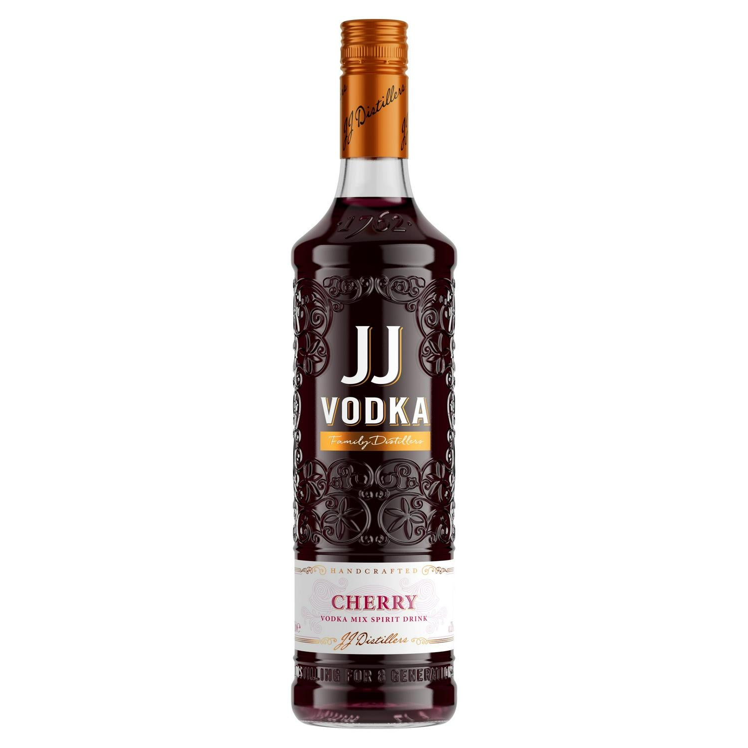 JJ Vodka Cherry Spirit Drink 100cl, UK version