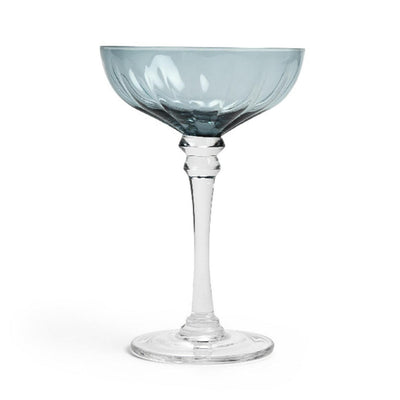 Verre à champagne Habitat Japonica Coupe Bleu 200ml