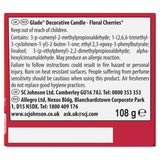 Glade scented candle Floral Cherries 108g, UK version