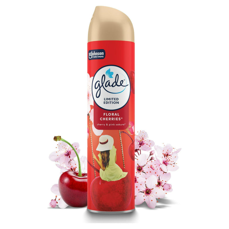 Glade Aerosol Air Freshener Floral Cherries 300ml