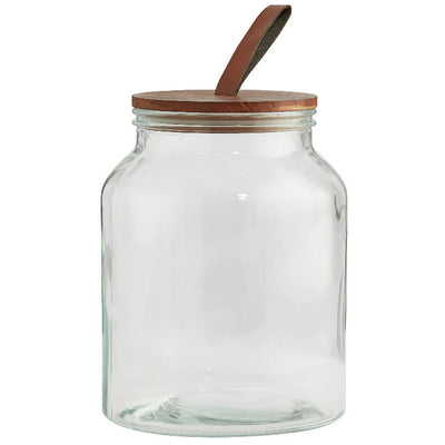 Bocal de Rangement Habitat Verre avec Couvercle Bois 3L Sainsburys - Acheter en ligne sur McGrocer
