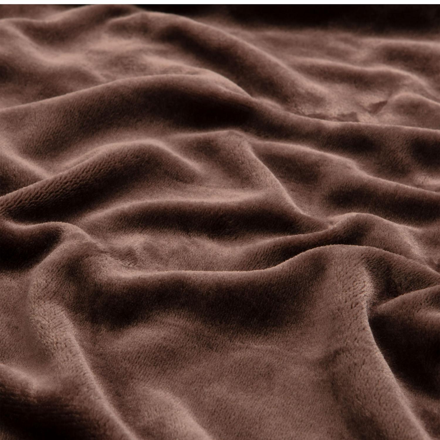 Sainsbury's Home Fleece Throw Coffee 125x150cm (British brand)