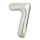 Sainsbury's Home silver foil number balloon age 7 (British brand)