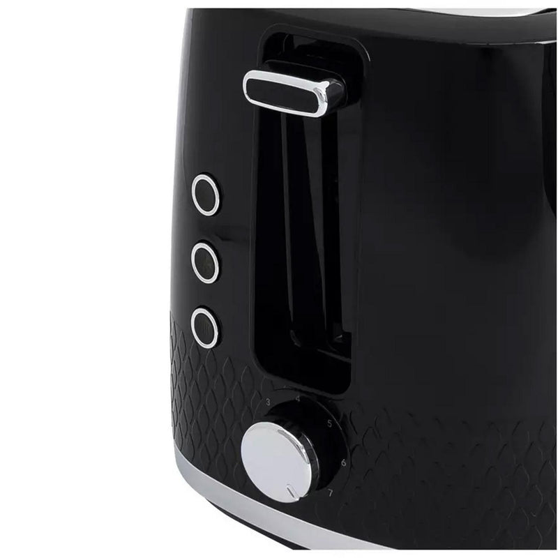 Cookworks Selcey 2 Slice Toaster Black model - British product