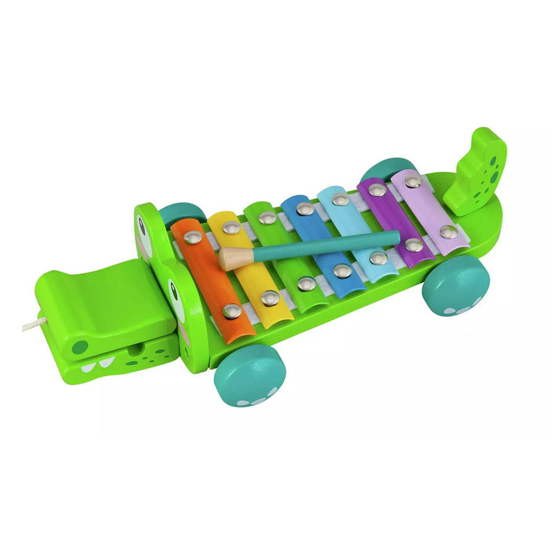 Chad Valley Crocodile Xylophone Wooden Toy - British product