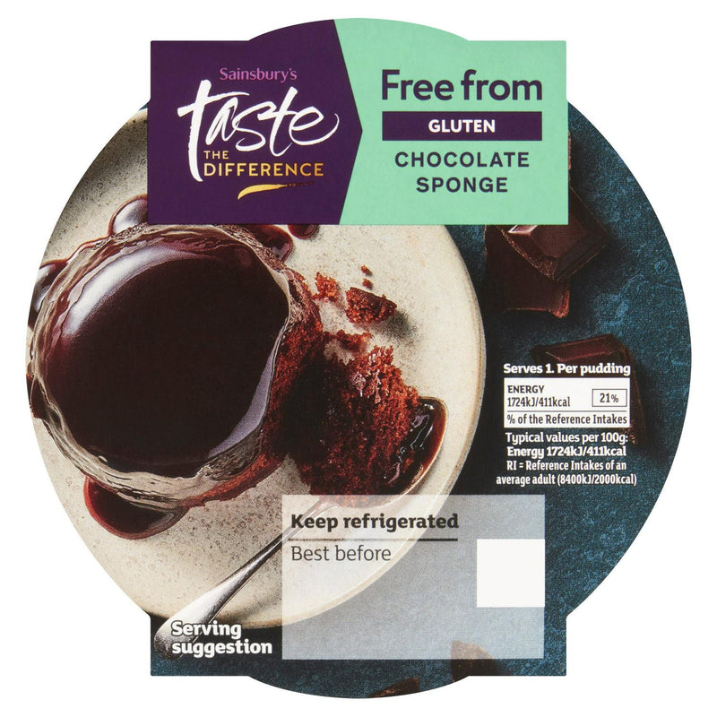Sainsbury's Chocolate Sponge, Taste the Difference 100g