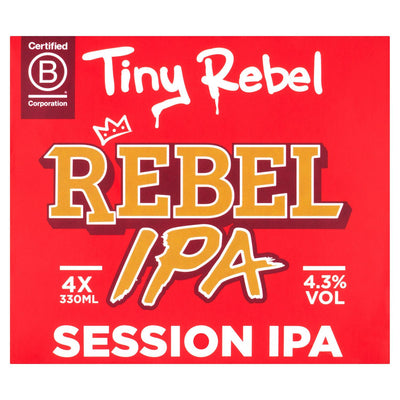 Pack de 4 bières Session IPA Tiny Rebel 4 x 330 ml
