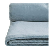 Sainsburys's Home Rustic Blue Fleece throw 125x150