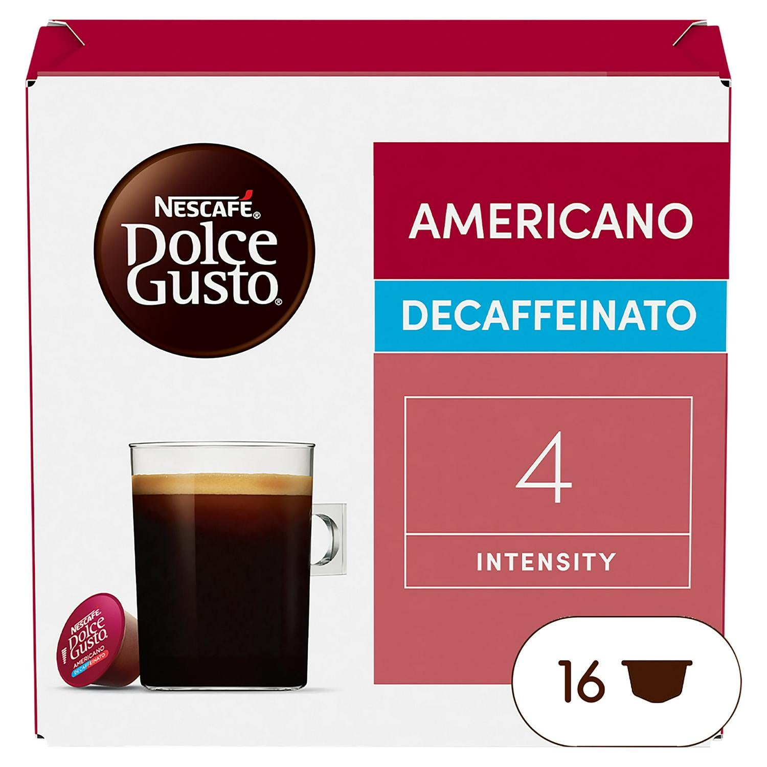 Nescafé Dolce Gusto Americano Decaf Coffee Pods x16