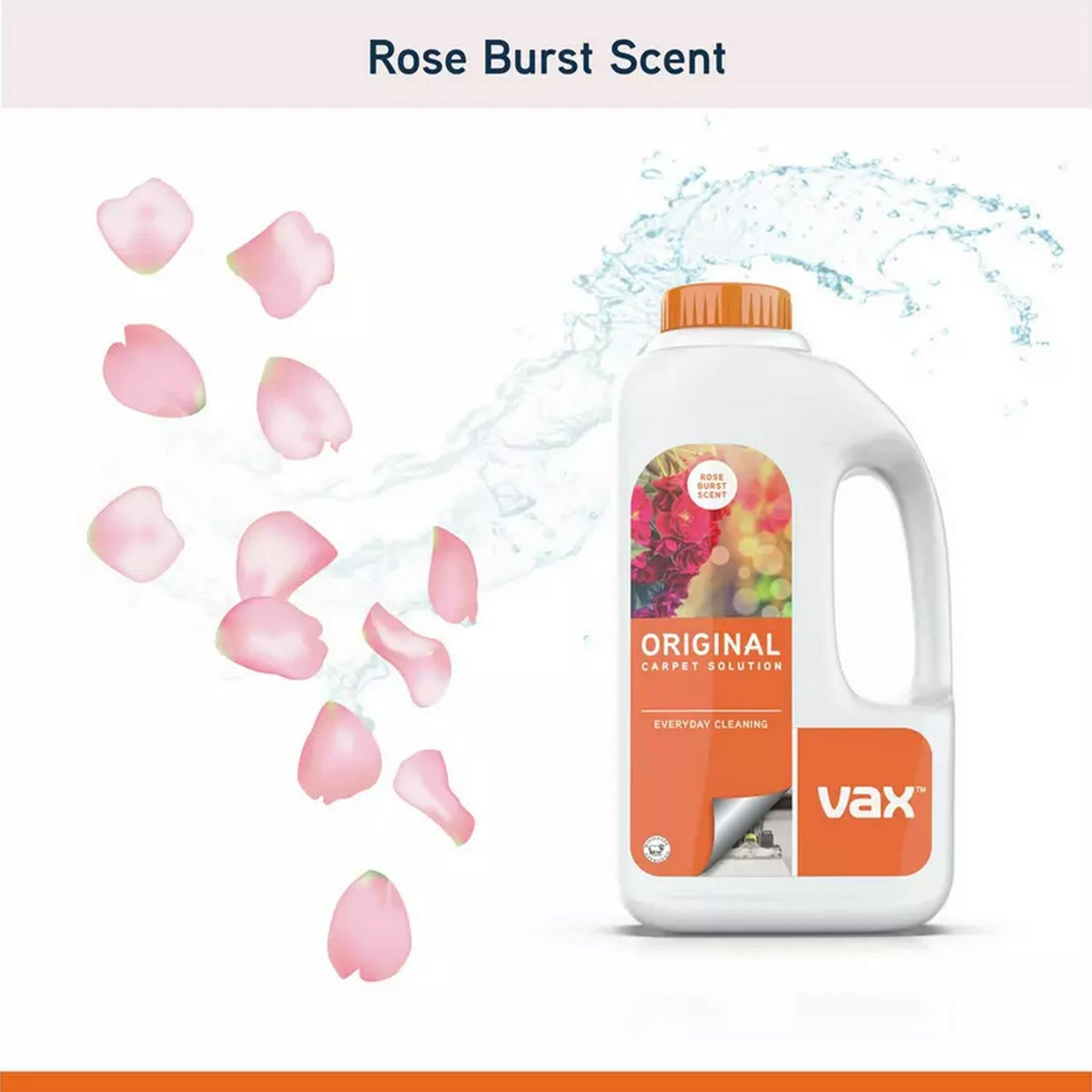 Vax carpet cleaning solution rose fragrance 1.5L - British product