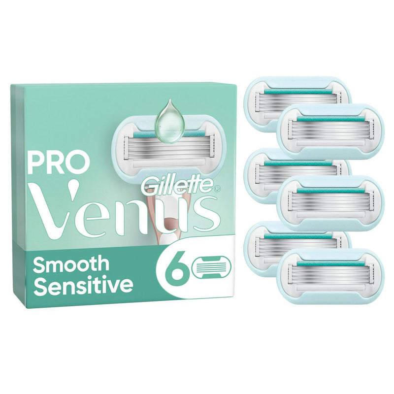 Venus Deluxe Smooth Sensitive Razor Blades x6