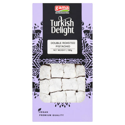 Sainsburys Gama Double Roasted Pistachio Turkish Delight Sweets 180g - اشترِ عبر الإنترنت على McGrocer