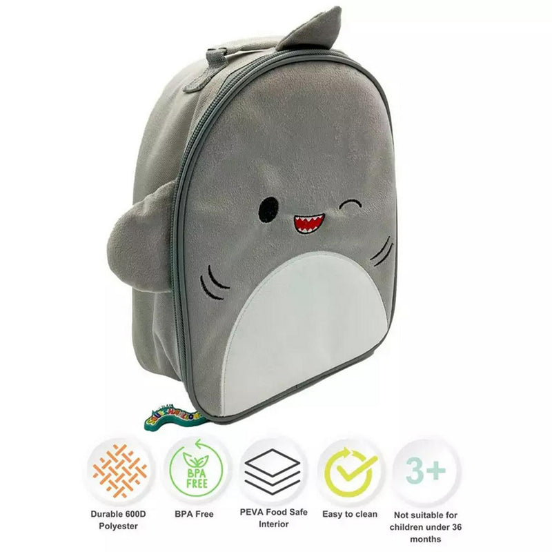 Squishmallows Gordon The Shark Furry Lunch Bag 24.5cm , UK version