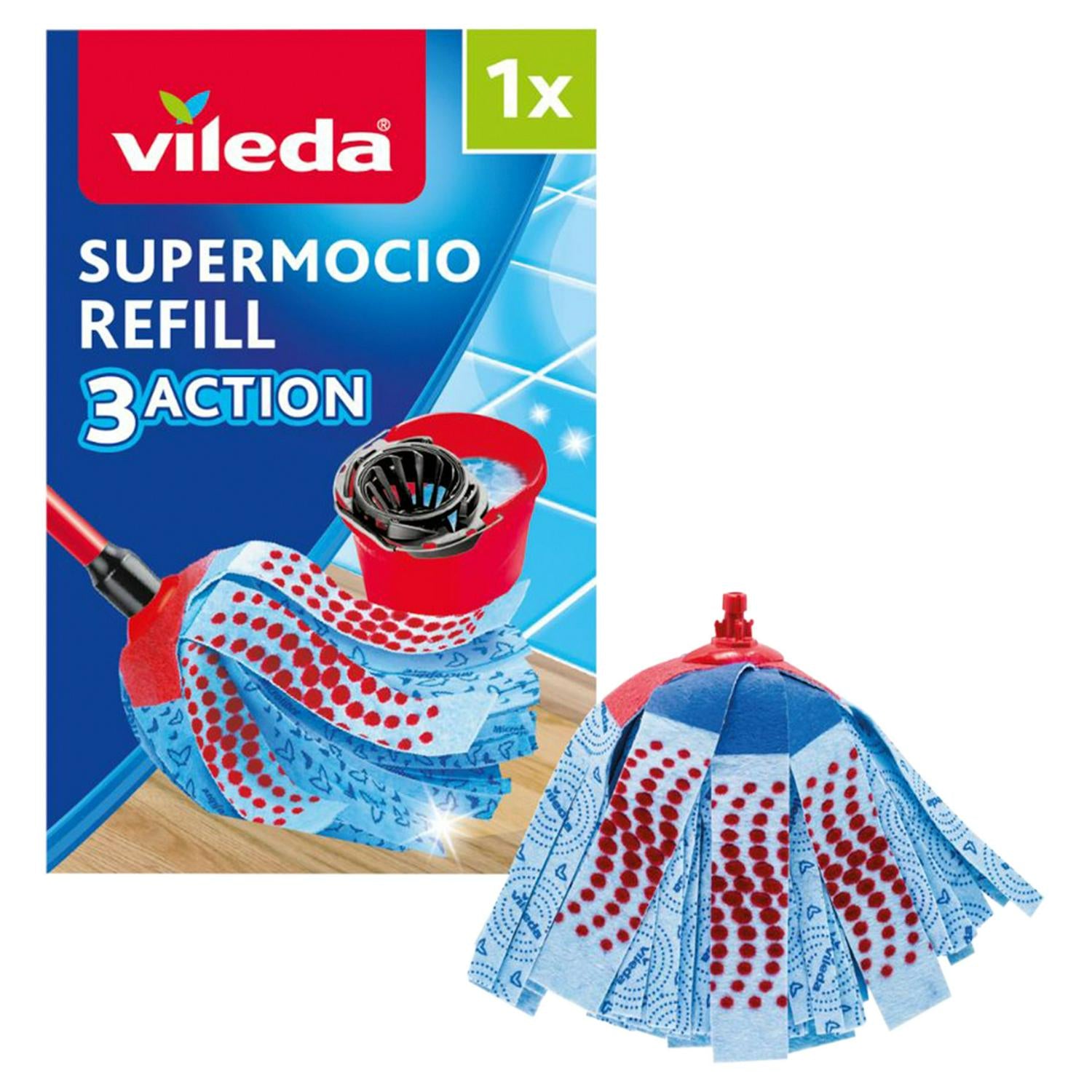 Vileda SuperMocio mop refill microfibre (British brand)