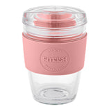 Smash Glass reusable coffee cup pink travel mug (British brand)
