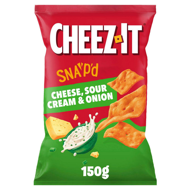 Cheez-It Sour Cream Onion Snacks 150g - British product