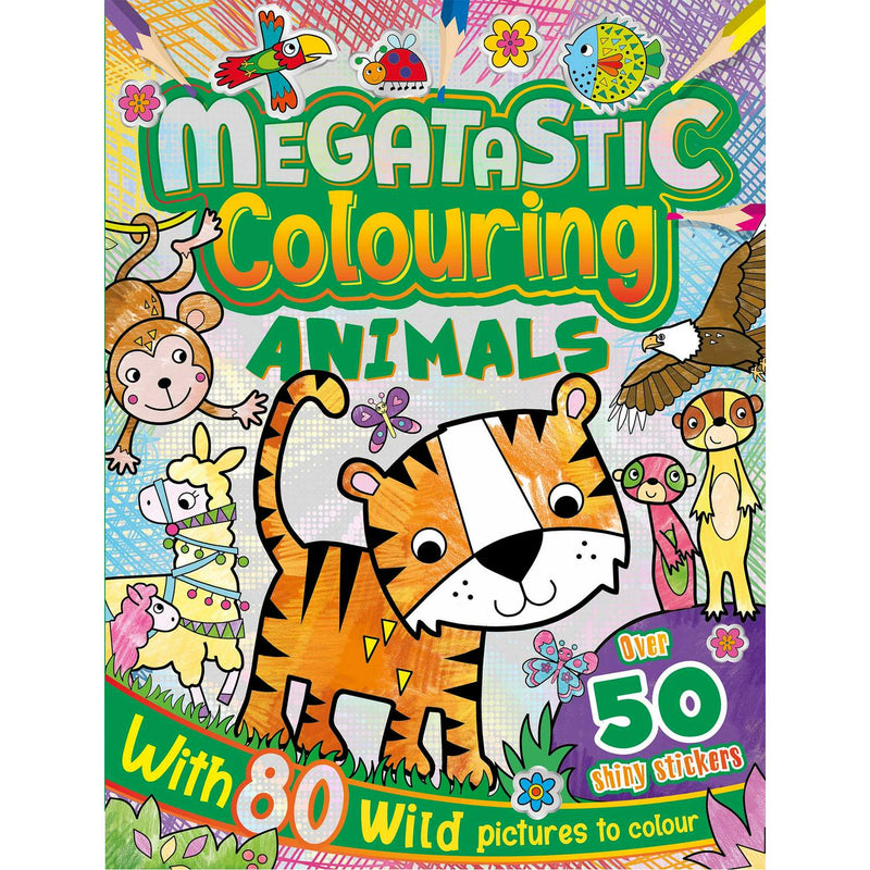 Curious Universe Megatastic Animals colouring book - British product