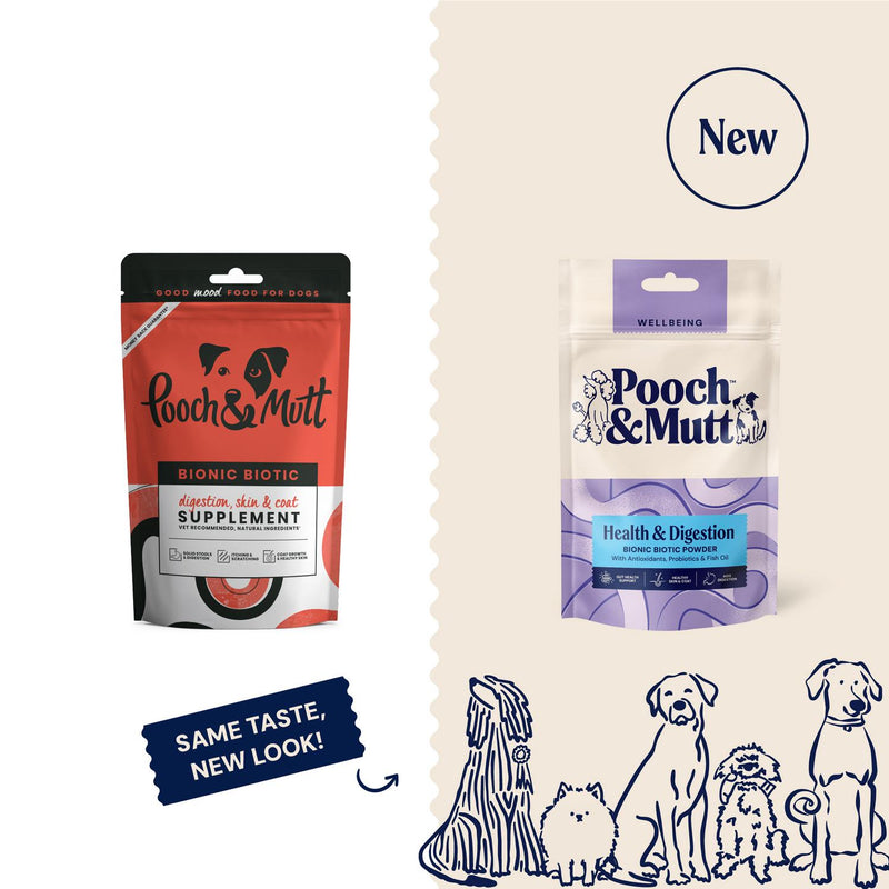 Pooch & Mutt dog supplement powder 200g, imported from the UK