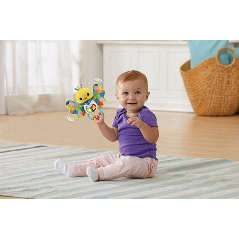 VTech Rattle &amp; Shake Birdie soft toy 19cm (British brand)
