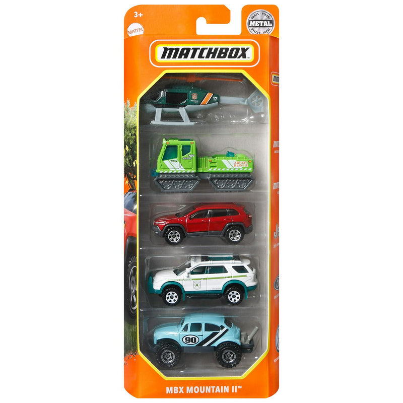 Matchbox Pack of 5 Car Vehicles, imported from the UK