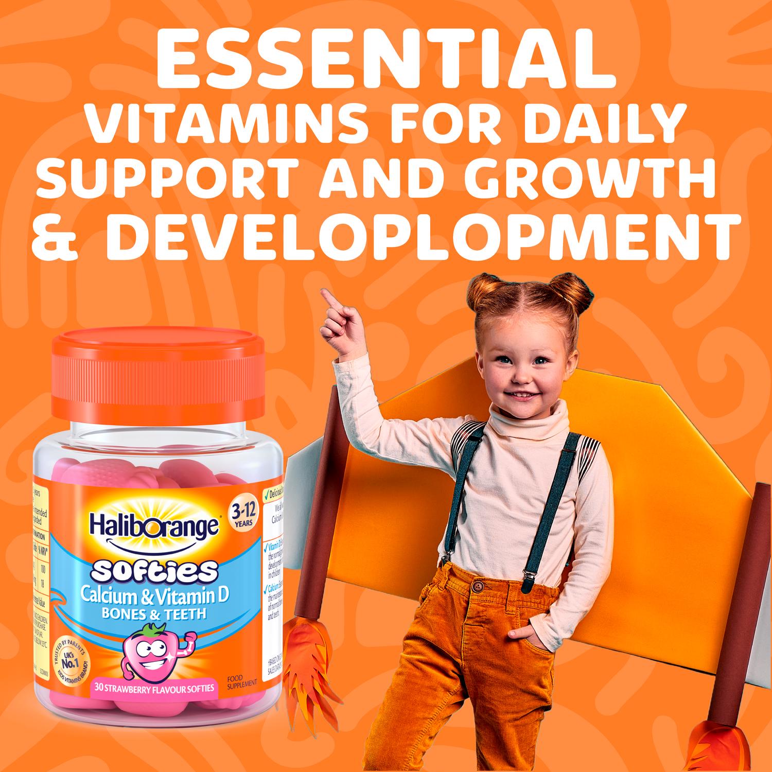 Haliborange Kids Vitamin D Softies Strawberry 30 Pack, UK version