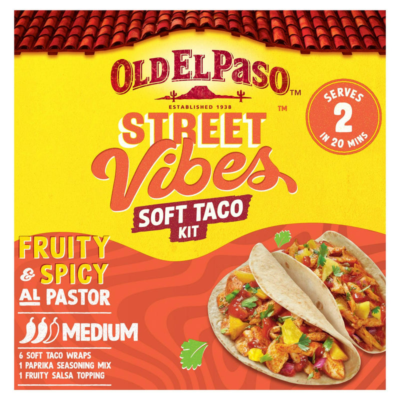 Old El Paso Mexican Soft Taco Street Vibes Kit Al Pastor 257g