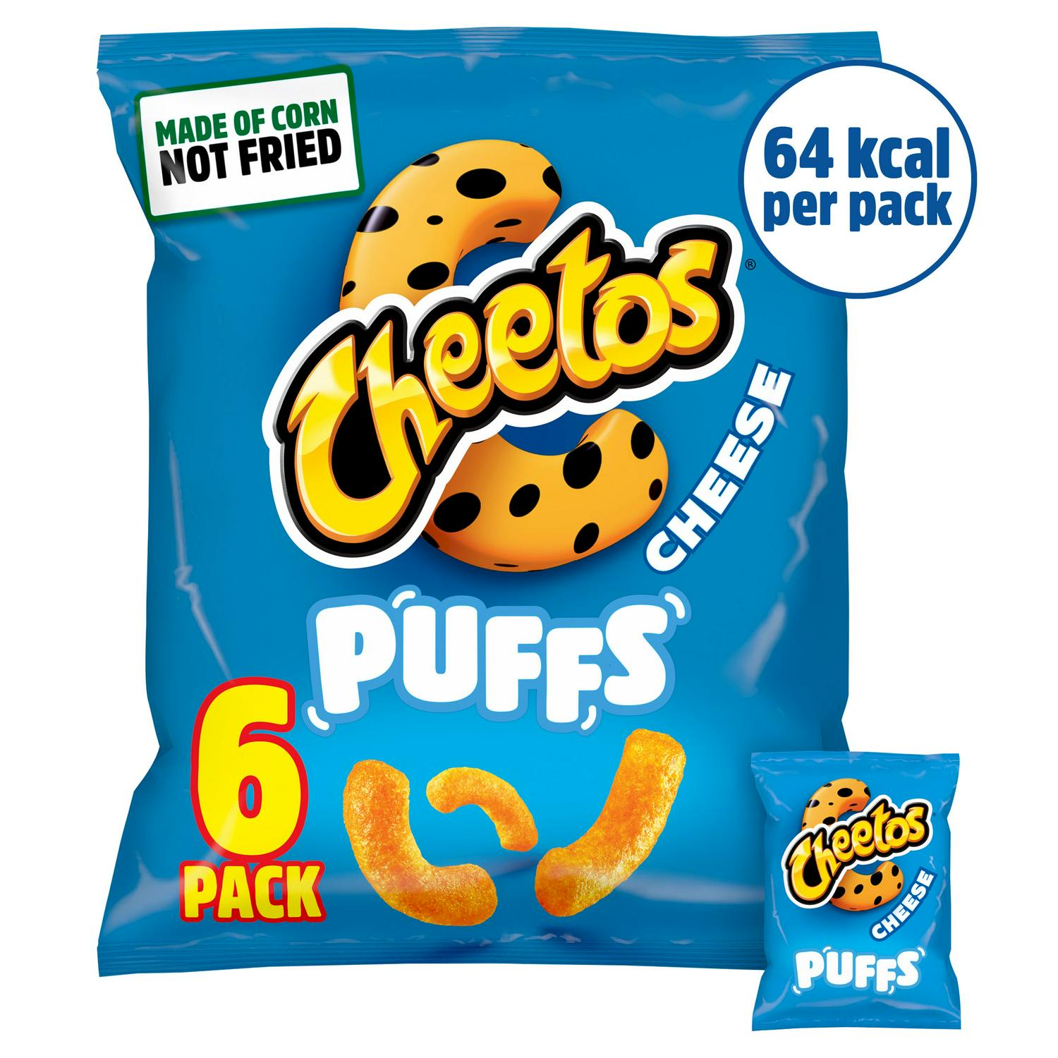 Cheese Flavour Corn Puffs Multipack 6x13g